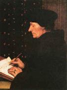 Hans Holbein Erasmus oil painting artist